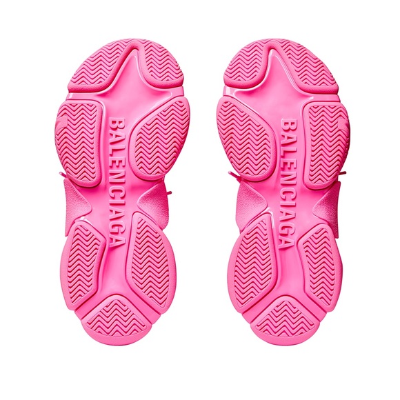 Barbie Pink BALENCIAGA Triple S - Shiny Latex Pink Rubber - Size EUR 36 / Size 6 - Picture 13 of 15